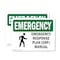 Signmission Response Plan (ERP) Manual With Symbol, 7 in W x Rectangle, Vinyl Decal OS-2PACK-EM-D-57-L-10354 - alternate 1